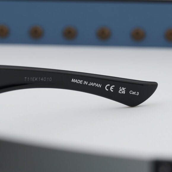 Gucci GG1958S 001 Shield Sunglasses - Ruthenium/Grey